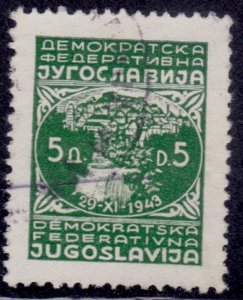 Yugoslavia 1945, City of Jajce, 5d, sc#179, used