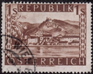 Austria 496 - Used - 1s Dumstein (1946) (cv $0.90)