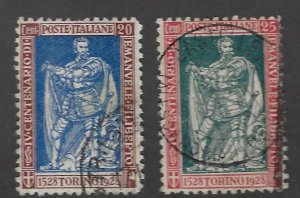 Italy SC#201-202 Used Fine...Great Stamps