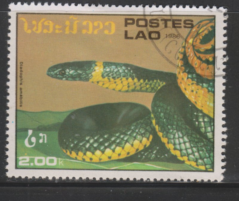 Laos 725 Snakes 1986