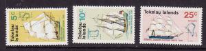 Tokelau-Sc#22-24-Unused NH set-Ships-1970-