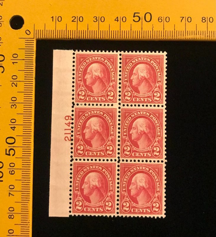 634 Electric Eye Plate Block of 6, MNH