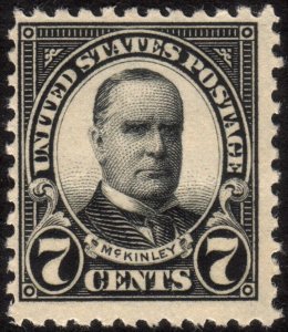 1923, US 7c, McKinley, MH, Sc 559