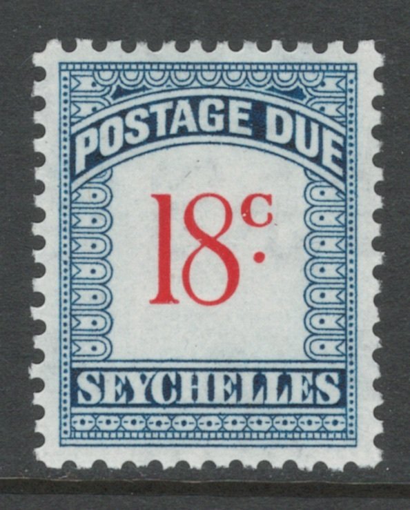 Seychelles 1951 Postage Due 18c Scott # J6 MH