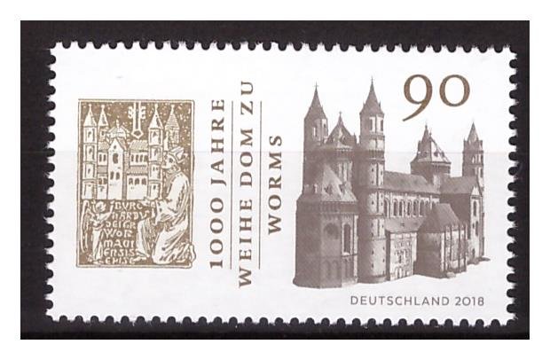GERMANY 2018 1000 years Weihe Dom 1v  MNH