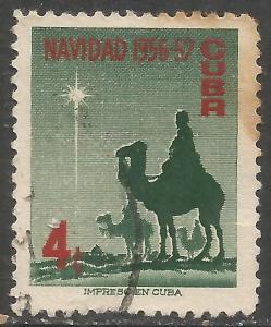 CUBA 563 VFU CHRISTMAS N39-2