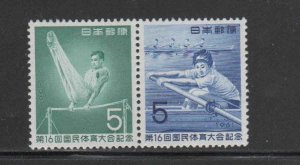 JAPAN #737a  1959  16TH NATIONAL ATHLETIC MEET    MINT  VF NH  O.G PR.