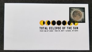 USA US Total Eclipse Of The Sun 2017 Solar Space Astronomy (FDC) *color Postmark