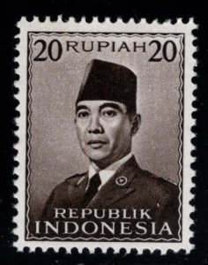 Republic of Indonesia Scott 397 MH*  President Sukarno stamp