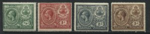 Bahamas KGV 1920 Peace values to 3d mint o.g. hinged