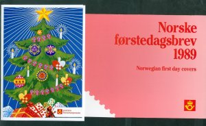 Norway. FDC  1989 Post Norway Complete 12 FDC With Folder, + Subscr.Gift. 6 Scan