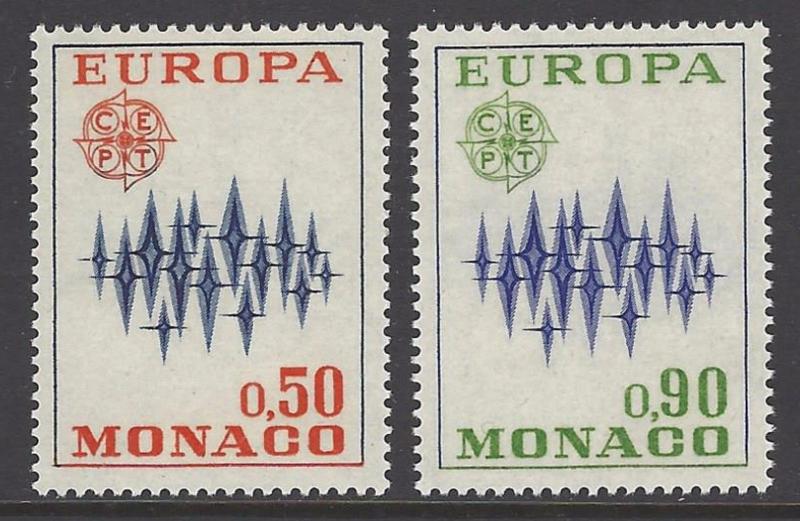 Monaco 1972 Europa VFMNH (831-2)