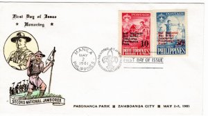 Philippines 1961 Sc 832-3 FDC-6