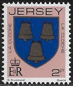 Jersey #248c Mint Never Hinged Stamp - Coat of Arms - La Cloche