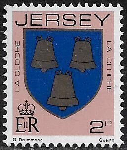 Jersey #248c Mint Never Hinged Stamp - Coat of Arms - La Cloche