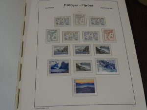 Faroe Island 1975 - 2004 MNH complete collection in Lighthouse album VF