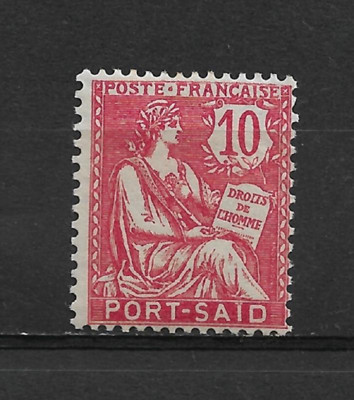 French Offices-Port Said 10c Scott # 23,VF MLH*OG (FC-6)