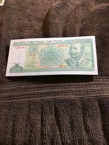 Cuba-2011-5 Pesos-Banco Nacional de Cuba.Antonio Maceo-EL-10-108148-Uncirculated