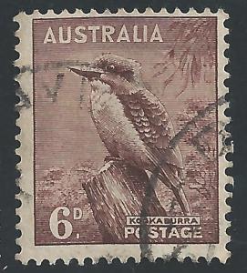 Australia #173 6p Bird - Kookaburra