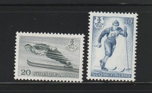 Finland 354-355 Set MNH Sports, Skiing (A)