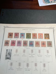 French Guinea Stamp #48-62  hinged