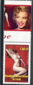 Congo 1999 MARILYN MONROE set + Label Perforated Mint (NH)