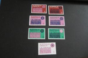 Australia 1971 Sc 508a-g set of 7 MNH