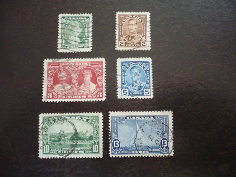 Stamps - Canada - Scott# 211-216 - Used Set of 6 Stamps