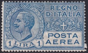 Italy 1926 Sc C6 air post MH* some gum crazing