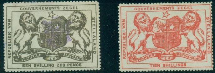 STELLALAND 1s6p Revenues w/overprint, og, LH, VF, 20s no gum, VF