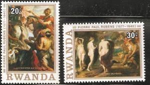 Rwanda MNH paintings bu Rubens