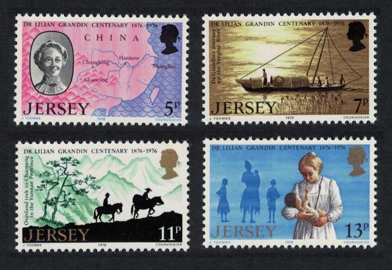 Jersey Birth Centenary of Dr Lilian Grandin medical missionary 4v SG#164-167