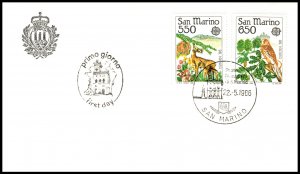 San Marino 1107-1108 Europa U/A FDC