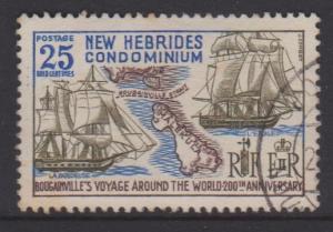 British New Hebrides Sc#128 Used