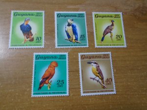 Guyana  #  44-48  MNH    Birds