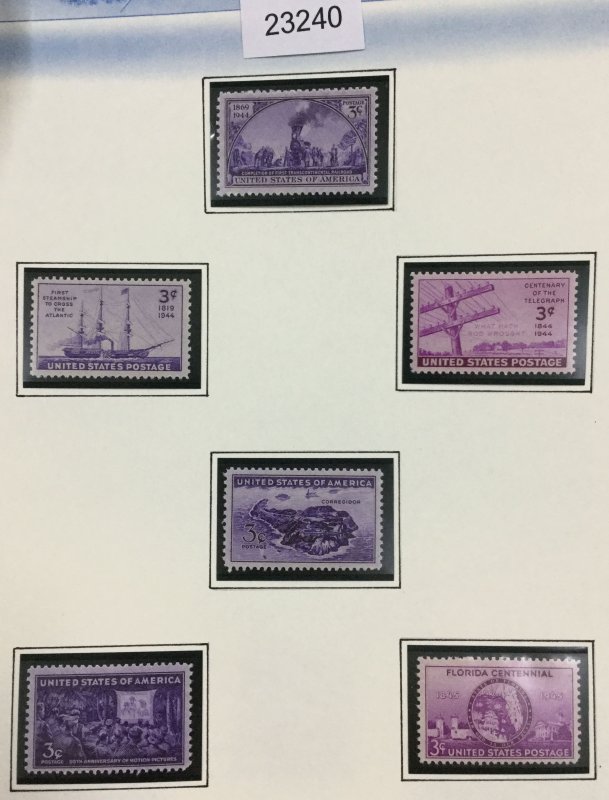 US STAMPS COLLECTIONS  UNUSED LOT #23240