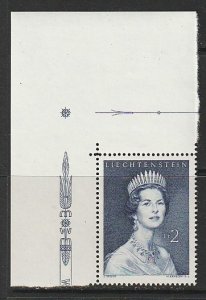 1960 Liechtenstein - Sc 357 - 1 singles - MNH VF - Princess Gina