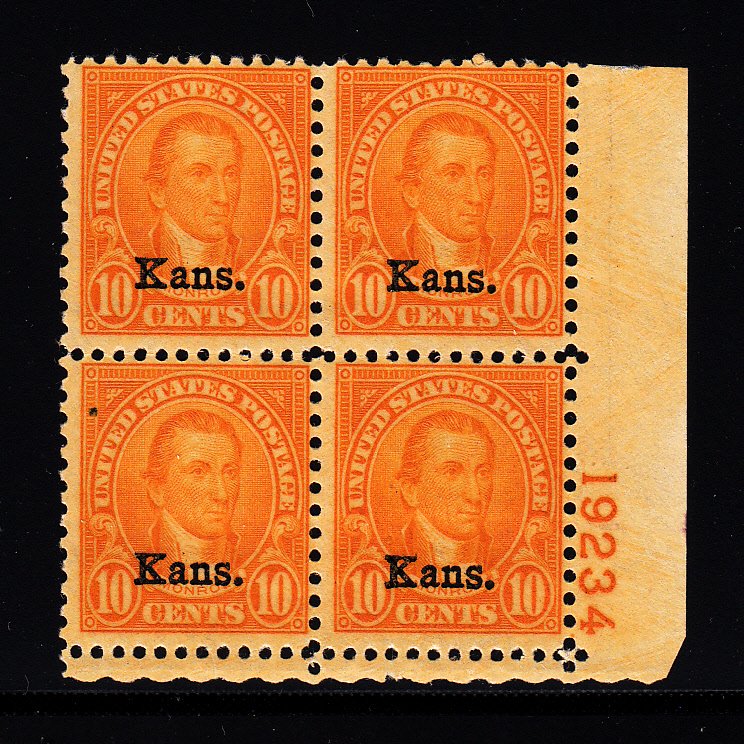 #668 Plate block Fine NH!