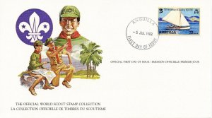 SCOUTING IN ANGUILLA   1982  FDC1668