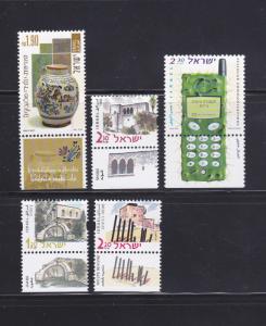 Israel 1380, 1400, 1406, 1409, 1427 Tabs MNH Various