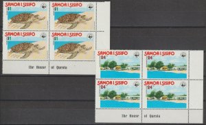 SAMOA 1978 WWF  SG 506/7 MNH