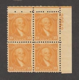 U.S. Scott Scott #715 Washington Stamp - Mint NH Plate Block