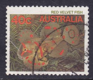 Australia #910 1984 Red Velvet Fish -40c used 