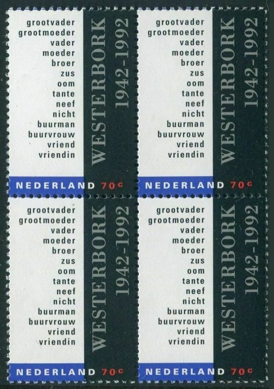 Netherlands 816 block/4,MNH.Mi 1445. Deportation Train from Westerbork,50,1992.