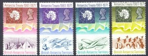 British Antarctic Territory Sc# 39-42 MNH 1971 Atlantic Treaty 10th