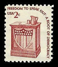 PCBstamps   US #1582 2c Freedom to Speak Out, MNH, (9)