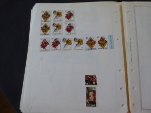 Cook Islands 1969-1971 Mint Stamp Collection on Album Pages 