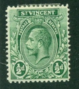St. Vincent 1913 #104 MH SCV(2024)=$0.75