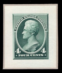 MOMEN: US STAMPS # 211P2 SMALL DIE PROOF ON WOVE $200 LOT #16388-35