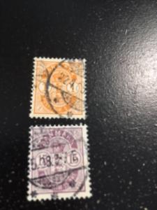 Denmark sc 53,54 u wmk 113